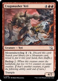 Cragsmasher Yeti, March of the Machine