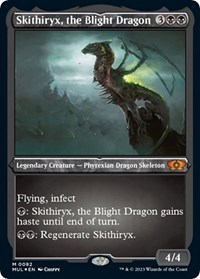 Skithiryx, the Blight Dragon (Foil Etched), March of the Machine: Multiverse Legends