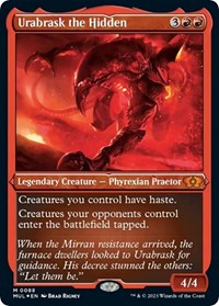 Urabrask the Hidden (Foil Etched), March of the Machine: Multiverse Legends