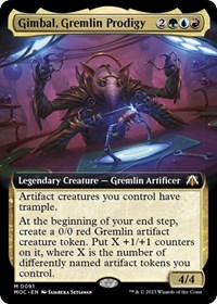 Gimbal, Gremlin Prodigy (Extended Art), Commander: March of the Machine