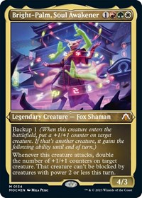 Bright-Palm, Soul Awakener (Display Commander) - Thick Stock, Commander: March of the Machine
