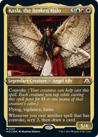 Kasla, the Broken Halo (Display Commander) - Thick Stock, Commander: March of the Machine