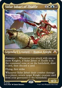 Sidar Jabari of Zhalfir (Display Commander) - Thick Stock, Commander: March of the Machine