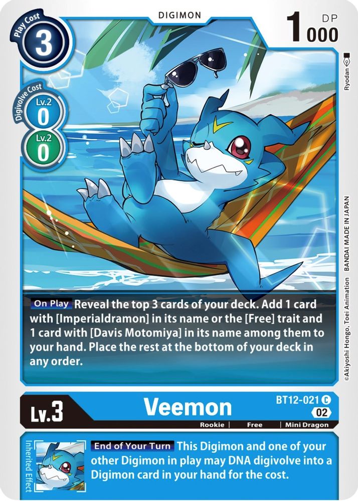 Veemon, Standard, front