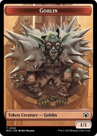 Goblin // Sliver Double-sided Token, Commander: March of the Machine