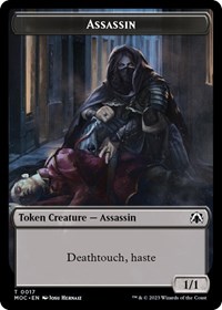 Assassin // Knight (0010) Double-sided Token, Commander: March of the Machine