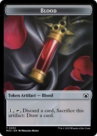 Blood // Shapeshifter Double-sided Token, Commander: March of the Machine