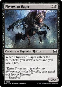 Phyrexian Rager, Commander: March of the Machine