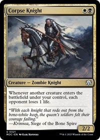 Corpse Knight, Commander: March of the Machine