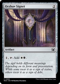 Orzhov Signet, Commander: March of the Machine