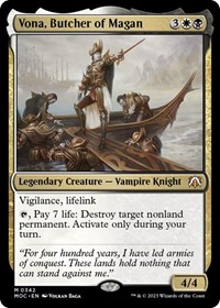 Vona, Butcher of Magan, Commander: March of the Machine