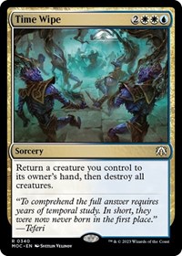 Time Wipe, Commander: March of the Machine