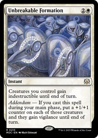 Unbreakable Formation, Commander: March of the Machine