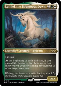 Lathiel, the Bounteous Dawn (Foil Etched), March of the Machine: Multiverse Legends