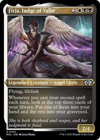 Firja, Judge of Valor (Foil Etched), March of the Machine: Multiverse Legends