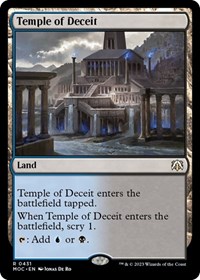 Temple of Deceit, Commander: March of the Machine