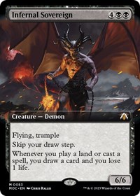 Infernal Sovereign (Extended Art), Commander: March of the Machine