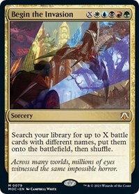 Begin the Invasion, Commander: March of the Machine