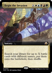 Begin the Invasion (Extended Art), Commander: March of the Machine