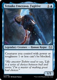 Tetsuko Umezawa, Fugitive, Commander: March of the Machine