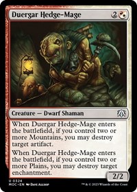 Duergar Hedge-Mage, Commander: March of the Machine
