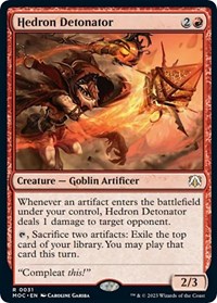 Hedron Detonator, Commander: March of the Machine