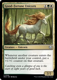 Good-Fortune Unicorn, Commander: March of the Machine