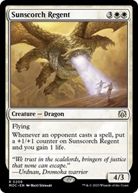Sunscorch Regent, Commander: March of the Machine