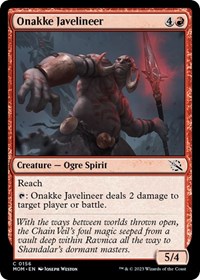 Onakke Javelineer, March of the Machine