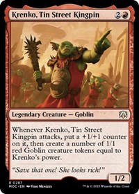 Krenko, Tin Street Kingpin, Commander: March of the Machine