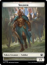 Soldier // Insect Double-sided Token, Commander: March of the Machine