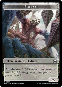 Eldrazi // Angel Double-sided Token, Commander: March of the Machine