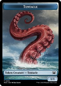 Tentacle // Human Double-sided Token, Commander: March of the Machine