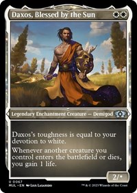 Daxos, Blessed by the Sun (Foil Etched), March of the Machine: Multiverse Legends