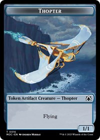 Thopter // Gold Double-sided Token, Commander: March of the Machine