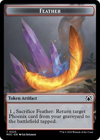 Feather // Servo Double-sided Token, Commander: March of the Machine