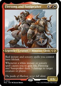 Firesong and Sunspeaker (Foil Etched), March of the Machine: Multiverse Legends
