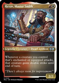 Reyav, Master Smith (Foil Etched), March of the Machine: Multiverse Legends