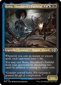 Rona, Sheoldred's Faithful (Foil Etched), March of the Machine: Multiverse Legends