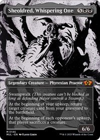 Sheoldred, Whispering One (Halo Foil), March of the Machine: Multiverse Legends