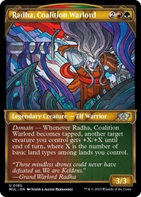 Radha, Coalition Warlord (Halo Foil), March of the Machine: Multiverse Legends