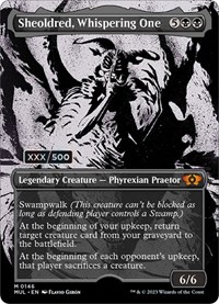 Sheoldred, Whispering One (Serial Numbered), March of the Machine: Multiverse Legends
