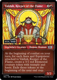 Valduk, Keeper of the Flame (Serial Numbered), March of the Machine: Multiverse Legends