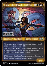 Rona, Sheoldred's Faithful (Serial Numbered), March of the Machine: Multiverse Legends