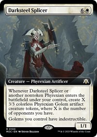 Darksteel Splicer (Extended Art), Commander: March of the Machine