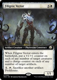 Filigree Vector (Extended Art), Commander: March of the Machine