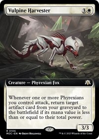 Vulpine Harvester (Extended Art), Commander: March of the Machine