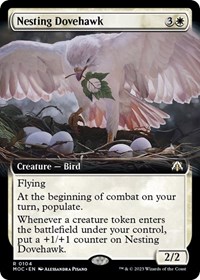 Nesting Dovehawk (Extended Art), Commander: March of the Machine