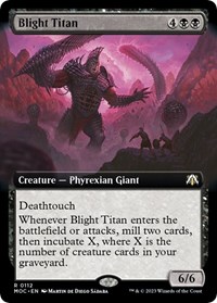 Blight Titan (Extended Art), Commander: March of the Machine