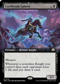 Locthwain Lancer (Extended Art), Commander: March of the Machine